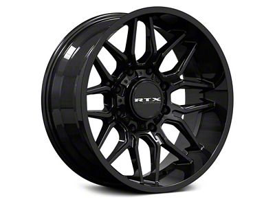 RTX Offroad Wheels Claw Gloss Black 8-Lug Wheel; 20x10; -18mm Offset (01-06 Sierra 3500 HD SRW)