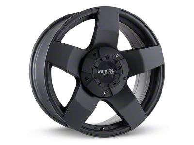 RTX Offroad Wheels Thunder Matte Black 8-Lug Wheel; 17x8; 10mm Offset (01-06 Sierra 3500 HD SRW)