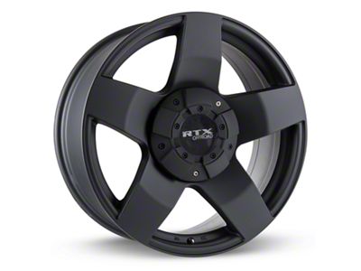 RTX Offroad Wheels Thunder Matte Black 8-Lug Wheel; 18x9; 15mm Offset (01-06 Sierra 3500 HD SRW)