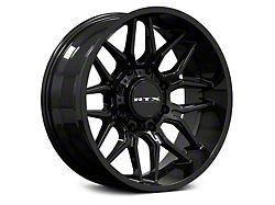 RTX Offroad Wheels Claw Gloss Black 8-Lug Wheel; 20x10; -18mm Offset (01-06 Silverado 3500 HD SRW)