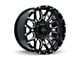 RTX Offroad Wheels Claw Gloss Black Milled with Rivets 6-Lug Wheel; 18x9; -12mm Offset (04-08 F-150)