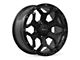 RTX Offroad Wheels Goliath Satin Black with Milled Rivets 6-Lug Wheel; 18x9; 0mm Offset (04-08 F-150)