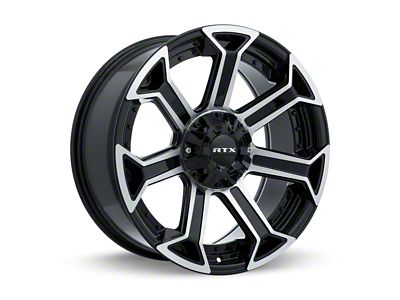 RTX Offroad Wheels Peak Gloss Black Machined 6-Lug Wheel; 18x9; 0mm Offset (04-08 F-150)