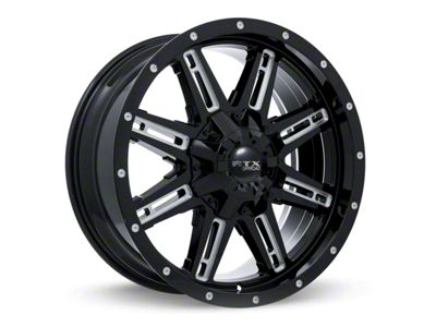 RTX Offroad Wheels Ravine Black Milled 6-Lug Wheel; 18x9; 10mm Offset (04-08 F-150)