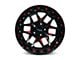 RTX Offroad Wheels Zion Black Milled Red 6-Lug Wheel; 20x9; 0mm Offset (04-08 F-150)