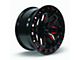 RTX Offroad Wheels Zion Black Milled Red 6-Lug Wheel; 20x9; 0mm Offset (04-08 F-150)