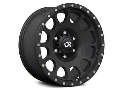 RTX Offroad Wheels Baja Satin Black with Milled Rivets 6-Lug Wheel; 18x9; 10mm Offset (07-13 Sierra 1500)