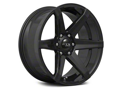 RTX Offroad Wheels Beast Gloss Black 6-Lug Wheel; 20x9.5; 10mm Offset (07-13 Sierra 1500)