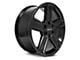 RTX Offroad Wheels Glacier Satin Black 6-Lug Wheel; 17x8; 15mm Offset (07-13 Sierra 1500)