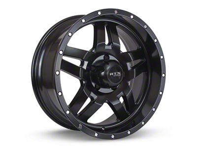 RTX Offroad Wheels Mesa Satin Black 6-Lug Wheel; 17x9; 10mm Offset (07-13 Sierra 1500)