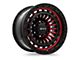 RTX Offroad Wheels Moab Gloss Black Machined Red 6-Lug Wheel; 18x9; 0mm Offset (07-13 Sierra 1500)