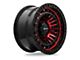 RTX Offroad Wheels Moab Gloss Black Machined Red 6-Lug Wheel; 18x9; 0mm Offset (07-13 Sierra 1500)