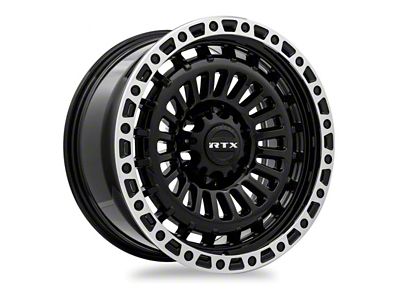 RTX Offroad Wheels Moab Gloss Black Machined 6-Lug Wheel; 18x9; 0mm Offset (07-13 Sierra 1500)