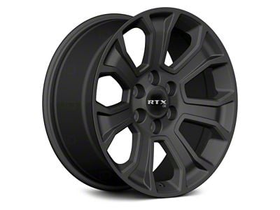 RTX Offroad Wheels Novi Satin Black 6-Lug Wheel; 20x9; 30mm Offset (07-13 Sierra 1500)