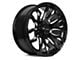 RTX Offroad Wheels Patton Gloss Black Milled Spoke 6-Lug Wheel; 20x9; 10mm Offset (07-13 Sierra 1500)