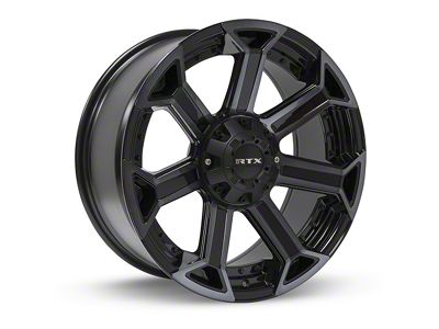 RTX Offroad Wheels Peak Black Machined Gray 6-Lug Wheel; 20x9; 0mm Offset (07-13 Sierra 1500)