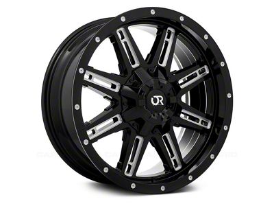 RTX Offroad Wheels Ravine Black Milled 6-Lug Wheel; 17x8; 10mm Offset (07-13 Sierra 1500)