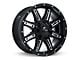 RTX Offroad Wheels Ravine Black Milled 6-Lug Wheel; 18x9; 10mm Offset (07-13 Sierra 1500)