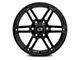 RTX Offroad Wheels Slate Satin Black 6-Lug Wheel; 17x8; 25mm Offset (07-13 Sierra 1500)