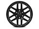 RTX Offroad Wheels Volcano Gloss Black Milled Edge 6-Lug Wheel; 18x9.5; -10mm Offset (07-13 Sierra 1500)