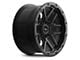 RTX Offroad Wheels Volcano Gloss Black Milled Edge 6-Lug Wheel; 18x9.5; -10mm Offset (07-13 Sierra 1500)