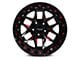 RTX Offroad Wheels Zion Black Milled Red 6-Lug Wheel; 20x9; 0mm Offset (07-13 Sierra 1500)