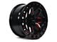 RTX Offroad Wheels Zion Black Milled Red 6-Lug Wheel; 20x9; 0mm Offset (07-13 Sierra 1500)