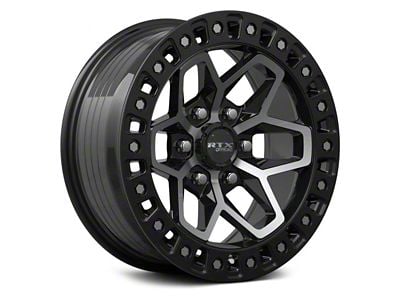 RTX Offroad Wheels Zion Gloss Black Machined 6-Lug Wheel; 17x9; 0mm Offset (07-13 Sierra 1500)