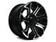 RTX Offroad Wheels Peak Gloss Black Machined 8-Lug Wheel; 18x9; 18mm Offset (11-14 Sierra 2500 HD)