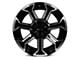 RTX Offroad Wheels Peak Gloss Black Machined 8-Lug Wheel; 18x9; 18mm Offset (11-14 Sierra 2500 HD)