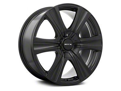 RTX Offroad Wheels Aspen Satin Black 6-Lug Wheel; 17x8; 10mm Offset (07-13 Silverado 1500)