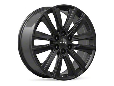 RTX Offroad Wheels GM-01 Gloss Black 6-Lug Wheel; 22x9; 25mm Offset (07-13 Silverado 1500)