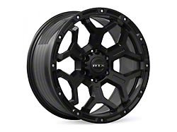 RTX Offroad Wheels Goliath Satin Black with Milled Rivets 6-Lug Wheel; 18x9; 0mm Offset (07-13 Silverado 1500)