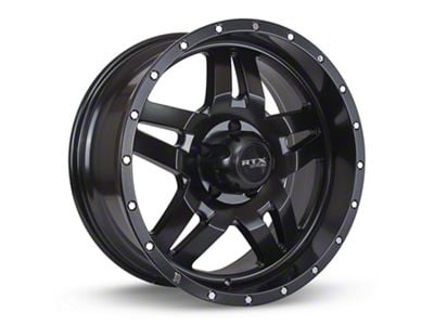 RTX Offroad Wheels Mesa Satin Black 6-Lug Wheel; 17x9; 10mm Offset (07-13 Silverado 1500)