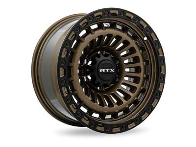 RTX Offroad Wheels Moab Bronze with Satin Black Lip 6-Lug Wheel; 18x9; 0mm Offset (07-13 Silverado 1500)