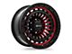 RTX Offroad Wheels Moab Gloss Black Machined Red 6-Lug Wheel; 17x9; 0mm Offset (07-13 Silverado 1500)
