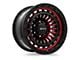 RTX Offroad Wheels Moab Gloss Black Machined Red 6-Lug Wheel; 18x9; 0mm Offset (07-13 Silverado 1500)