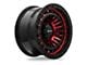 RTX Offroad Wheels Moab Gloss Black Machined Red 6-Lug Wheel; 18x9; 0mm Offset (07-13 Silverado 1500)