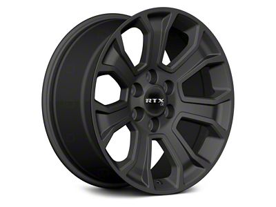 RTX Offroad Wheels Novi Satin Black 6-Lug Wheel; 20x9; 30mm Offset (07-13 Silverado 1500)