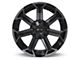 RTX Offroad Wheels Peak Black Machined Gray 6-Lug Wheel; 20x10; -18mm Offset (07-13 Silverado 1500)