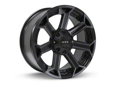 RTX Offroad Wheels Peak Black Machined Gray 6-Lug Wheel; 20x9; 0mm Offset (07-13 Silverado 1500)