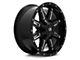 RTX Offroad Wheels Ravine Black Milled 6-Lug Wheel; 17x8; 10mm Offset (07-13 Silverado 1500)