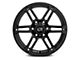 RTX Offroad Wheels Slate Satin Black 6-Lug Wheel; 17x8; 25mm Offset (07-13 Silverado 1500)