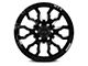 RTX Offroad Wheels Patton Gloss Black Milled Spoke 6-Lug Wheel; 20x9; 10mm Offset (07-14 Tahoe)