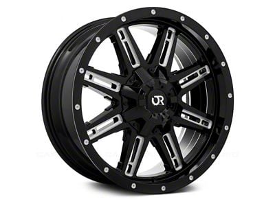 RTX Offroad Wheels Ravine Black Milled 6-Lug Wheel; 17x8; 10mm Offset (07-14 Tahoe)