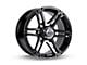 RTX Offroad Wheels Slate Black Machined 6-Lug Wheel; 17x8; 25mm Offset (07-14 Tahoe)