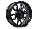 RTX Offroad Wheels Patton Gloss Black Milled Spoke 6-Lug Wheel; 20x9; 10mm Offset (07-14 Yukon)