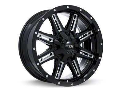 RTX Offroad Wheels Ravine Black Milled 6-Lug Wheel; 20x9; 10mm Offset (07-14 Yukon)