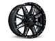 RTX Offroad Wheels Ravine Black Milled 6-Lug Wheel; 20x9; 10mm Offset (07-14 Yukon)