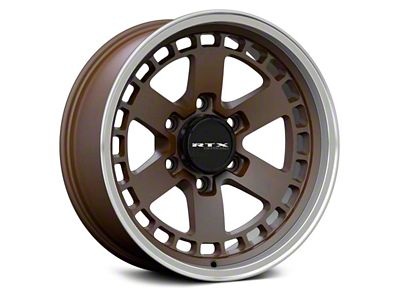 RTX Offroad Wheels Ozark Satin Bronze Machined Lip 6-Lug Wheel; 18x9; 0mm Offset (09-14 F-150)